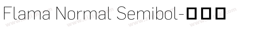 Flama Normal Semibol字体转换